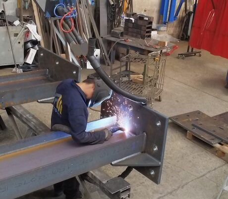 Atelier soudure production charpente métallique