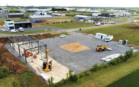 construction batiment automobile charpente metallique